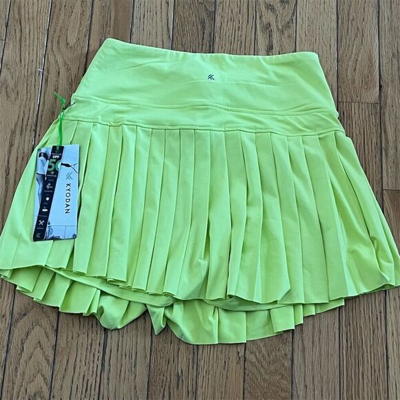 Kyodan Women's XS Sunny Lime Athletic Skort Tennis Golf UPF 50+ - Picture 6 of 6